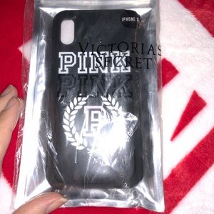 Victoria Secret PINK Black IPhone X Case